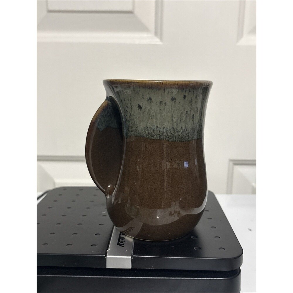 Art Studio Neher Hand Made Pottery Mug Cup w/ Hand Warmer Handle